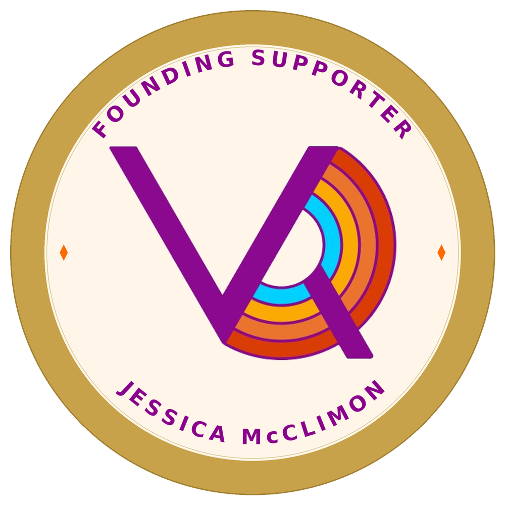 Sample VolunQueer Founding Supporter seal